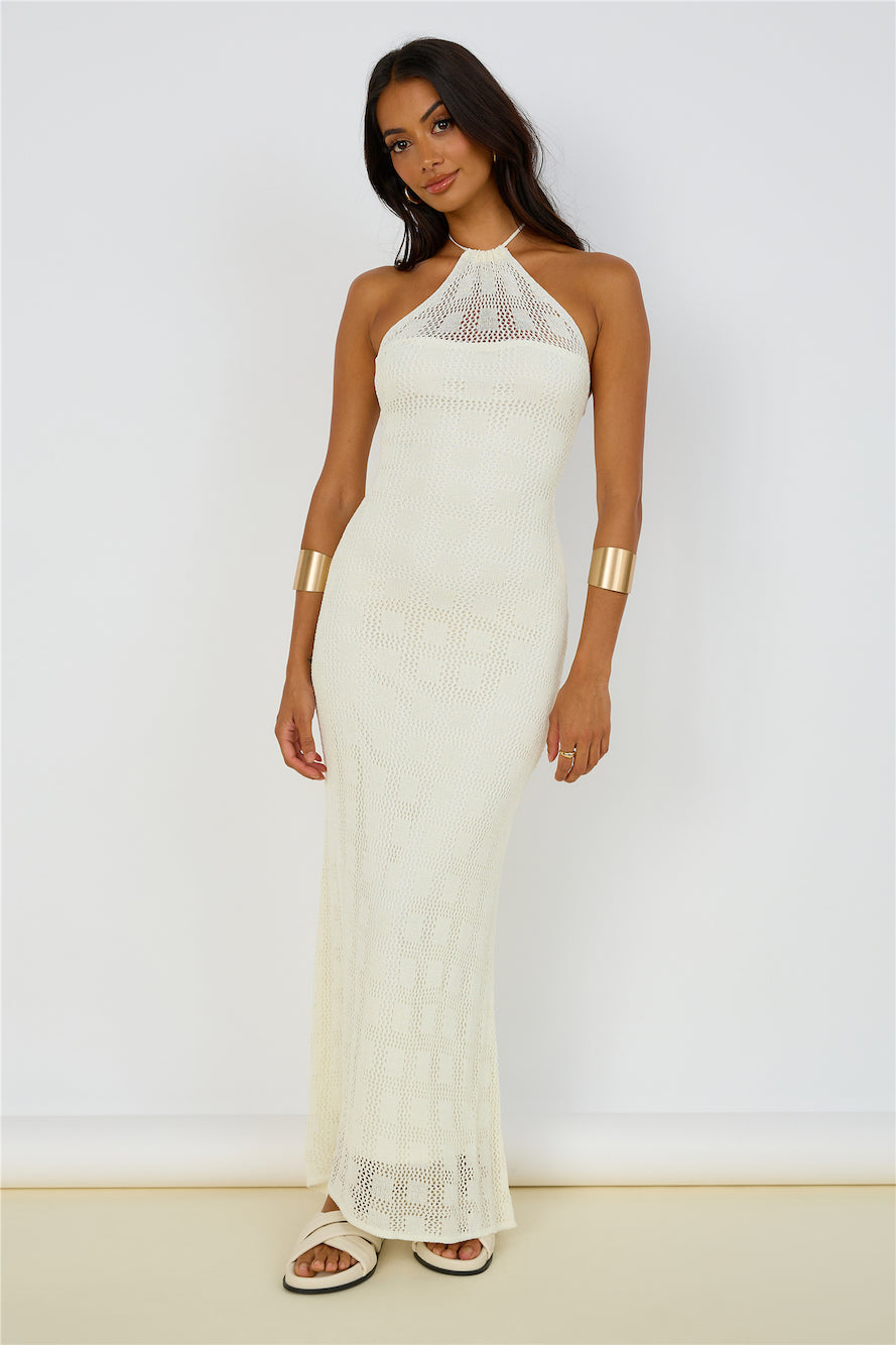 Kombucha Maxi Dress White