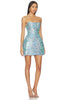 Bronx Banco Ibiza Sequin Maraya Strapless Mini Dress In Blue