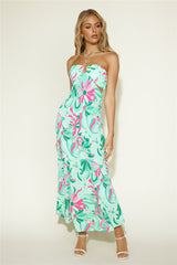 Summer Getaway Maxi Dress Green