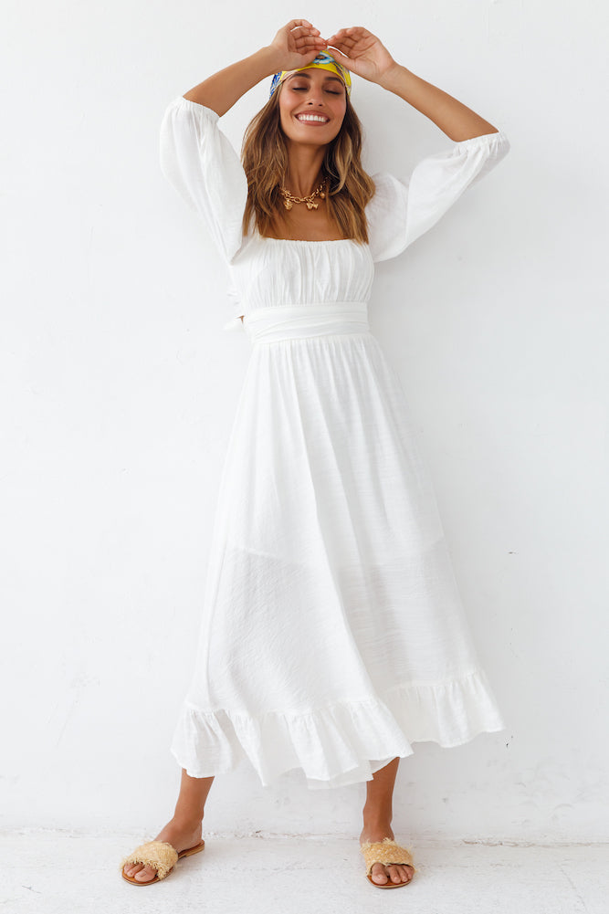 Eternal Dreaming Maxi Dress White