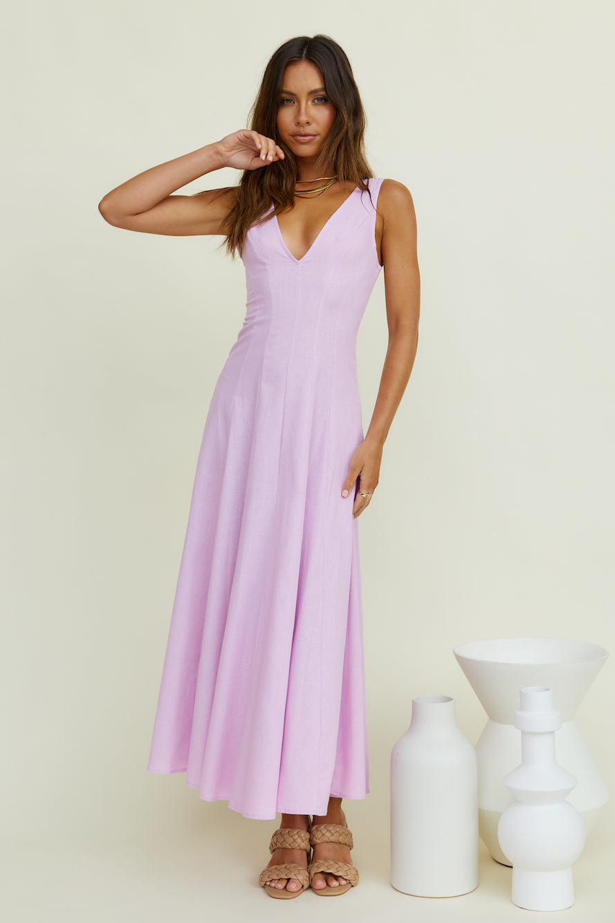 Open Meadows Maxi Dress Lilac