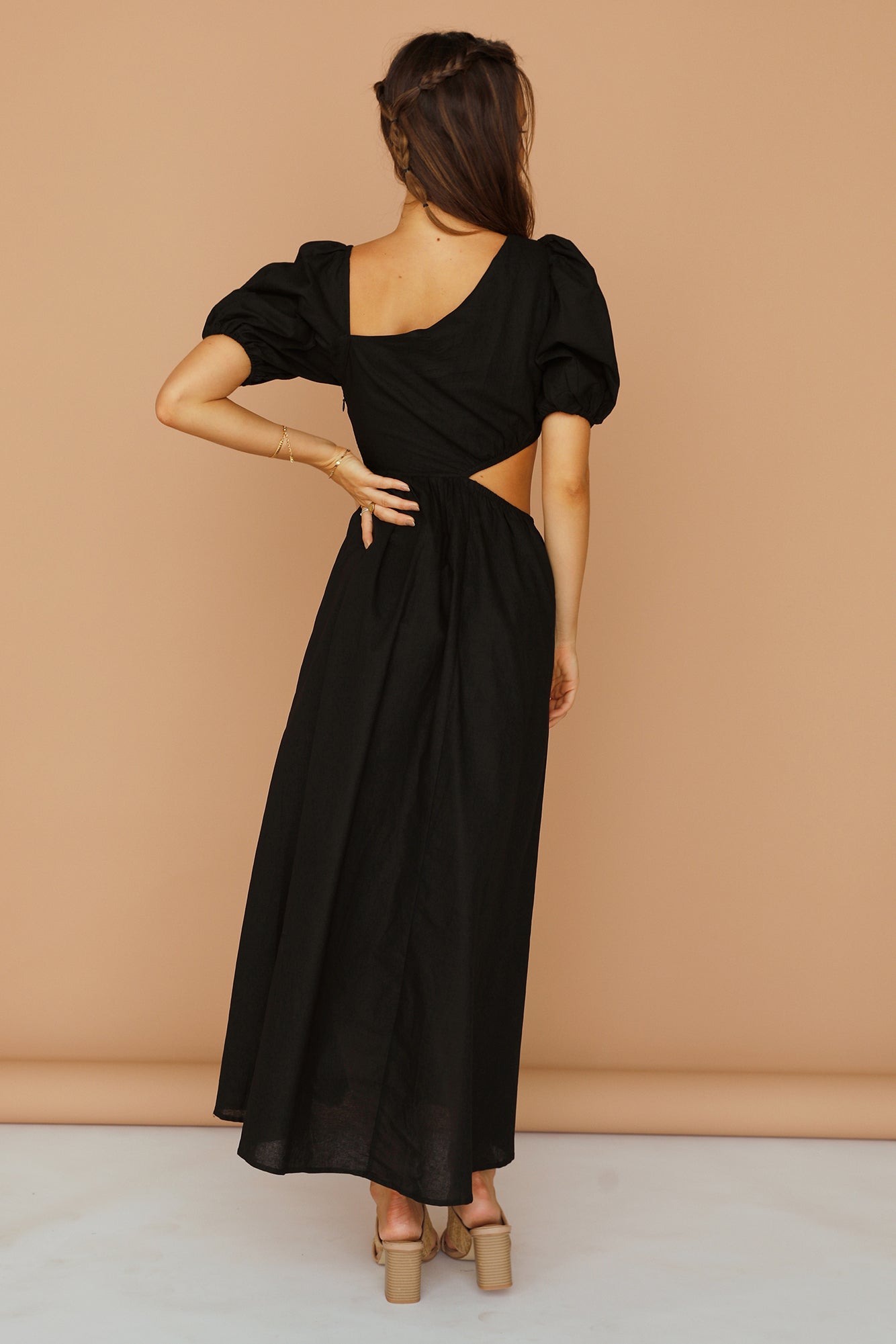 Ocherous Maxi Dress Black