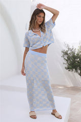 Lost Memories Maxi Skirt Blue