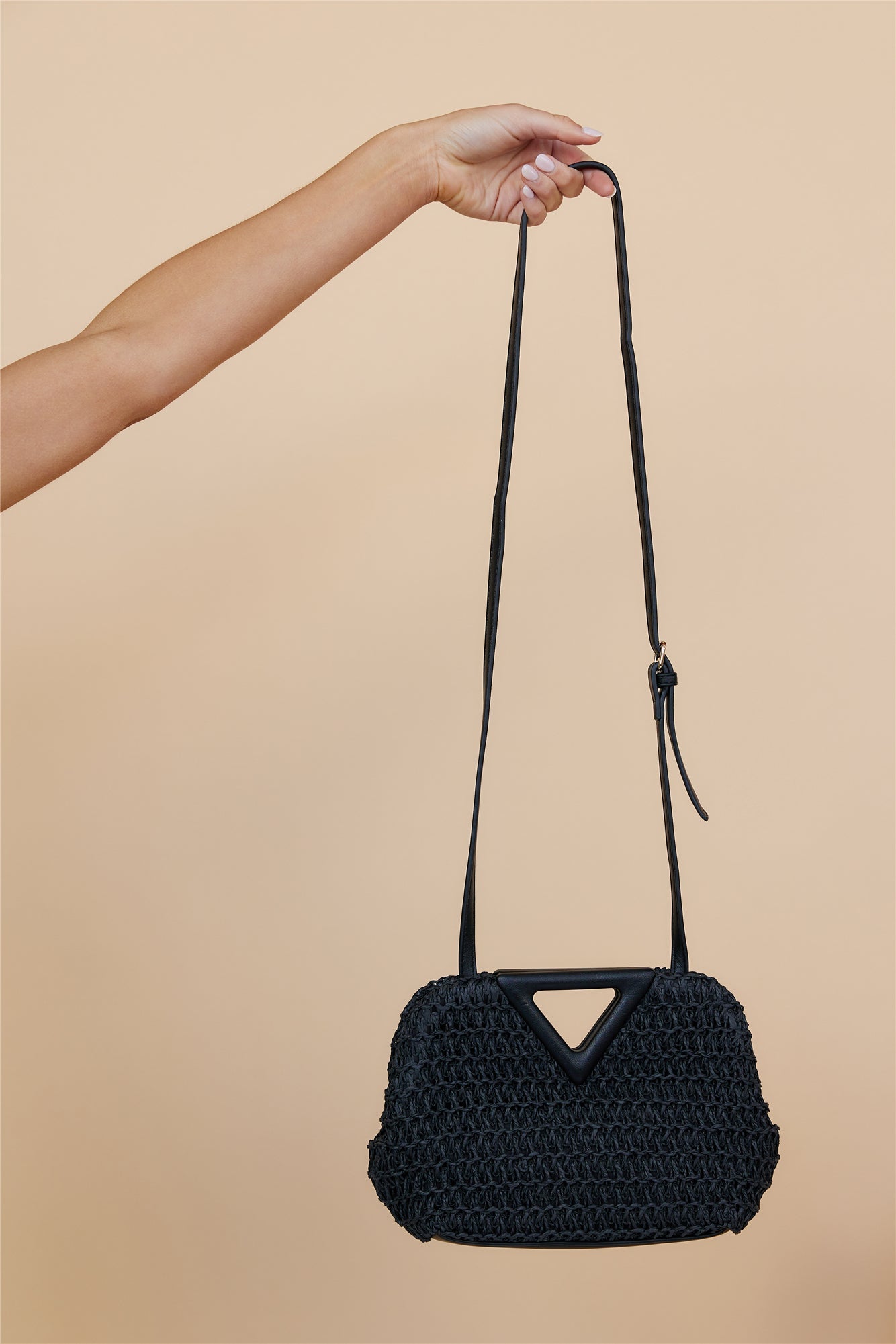 BILLINI Kylee Cross Body Bag Black Crochet