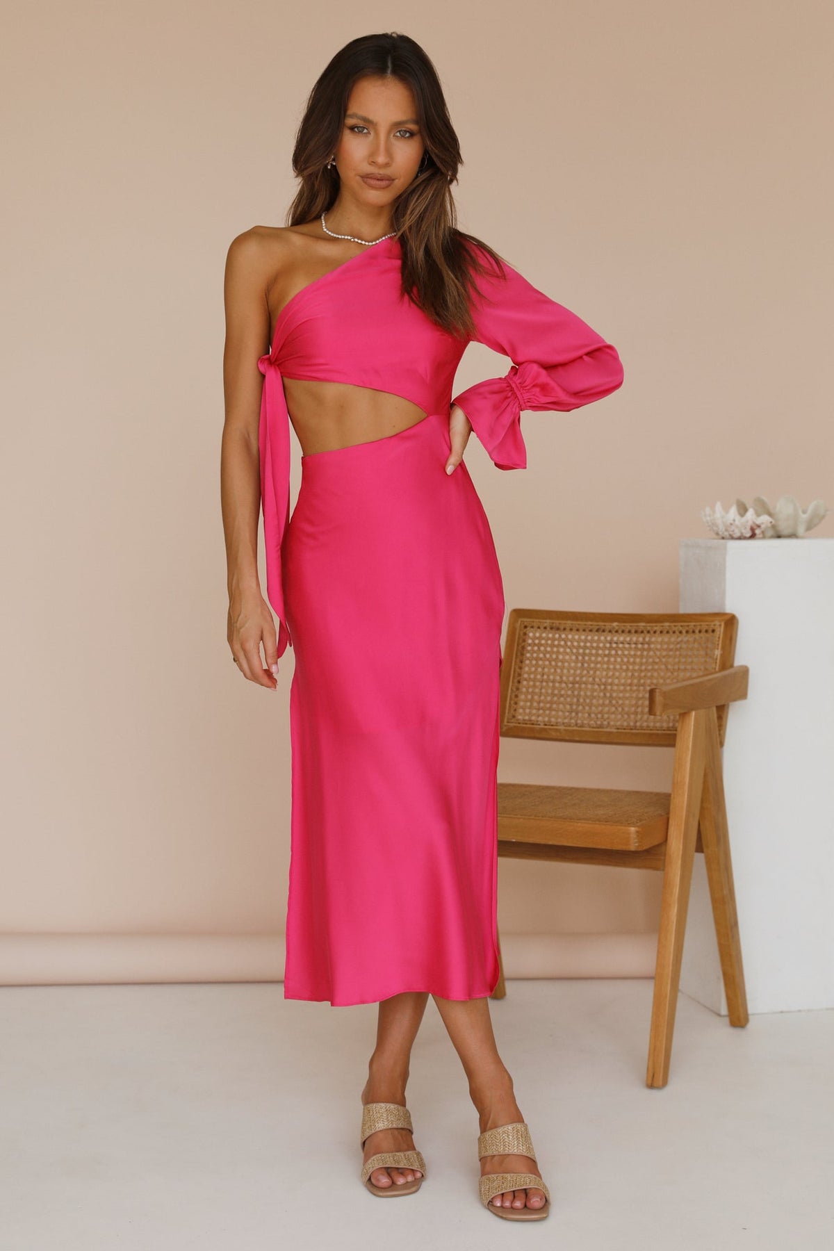 Hold Your Shine Maxi Dress Pink