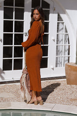 Traveler Maxi Dress Brown