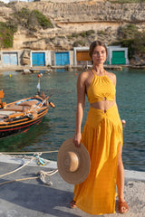 Lemon Tree Maxi Skirt Yellow