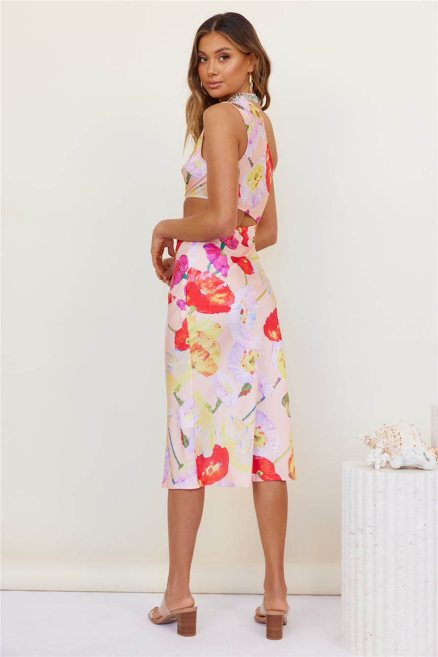 Slow Thoughts Midi Dress Floral