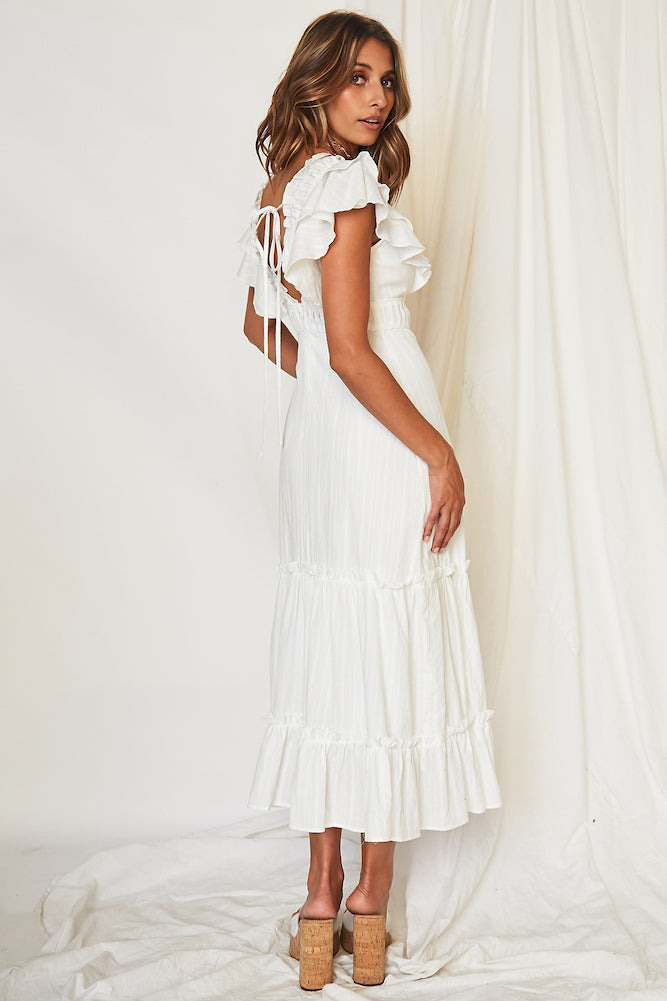 Aphrodite Midi Dress White