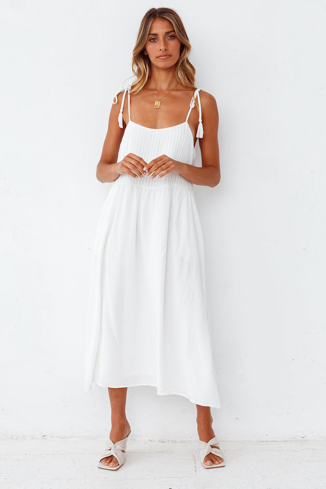 Genoise Midi Dress White