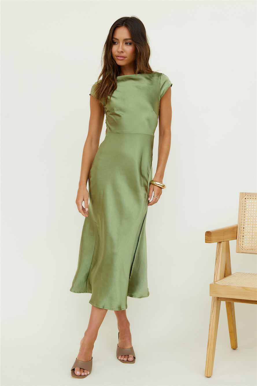 One Last Song Maxi Dress Olive