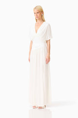 CURAAE Amaris Maxi Dress in White