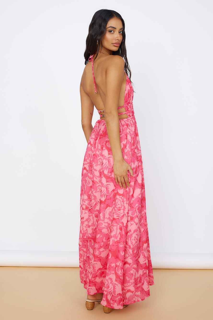 Sunshine Glow Maxi Dress Pink