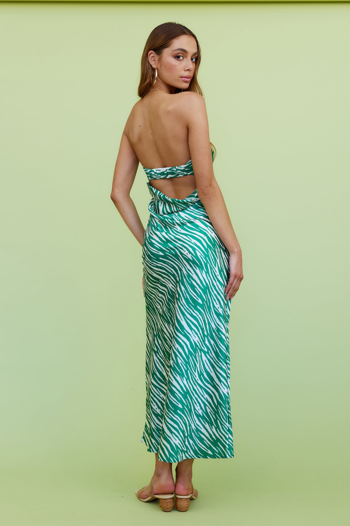 Dance With Me Maxi Dress Green