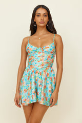 Blossom Season Playsuit Blue