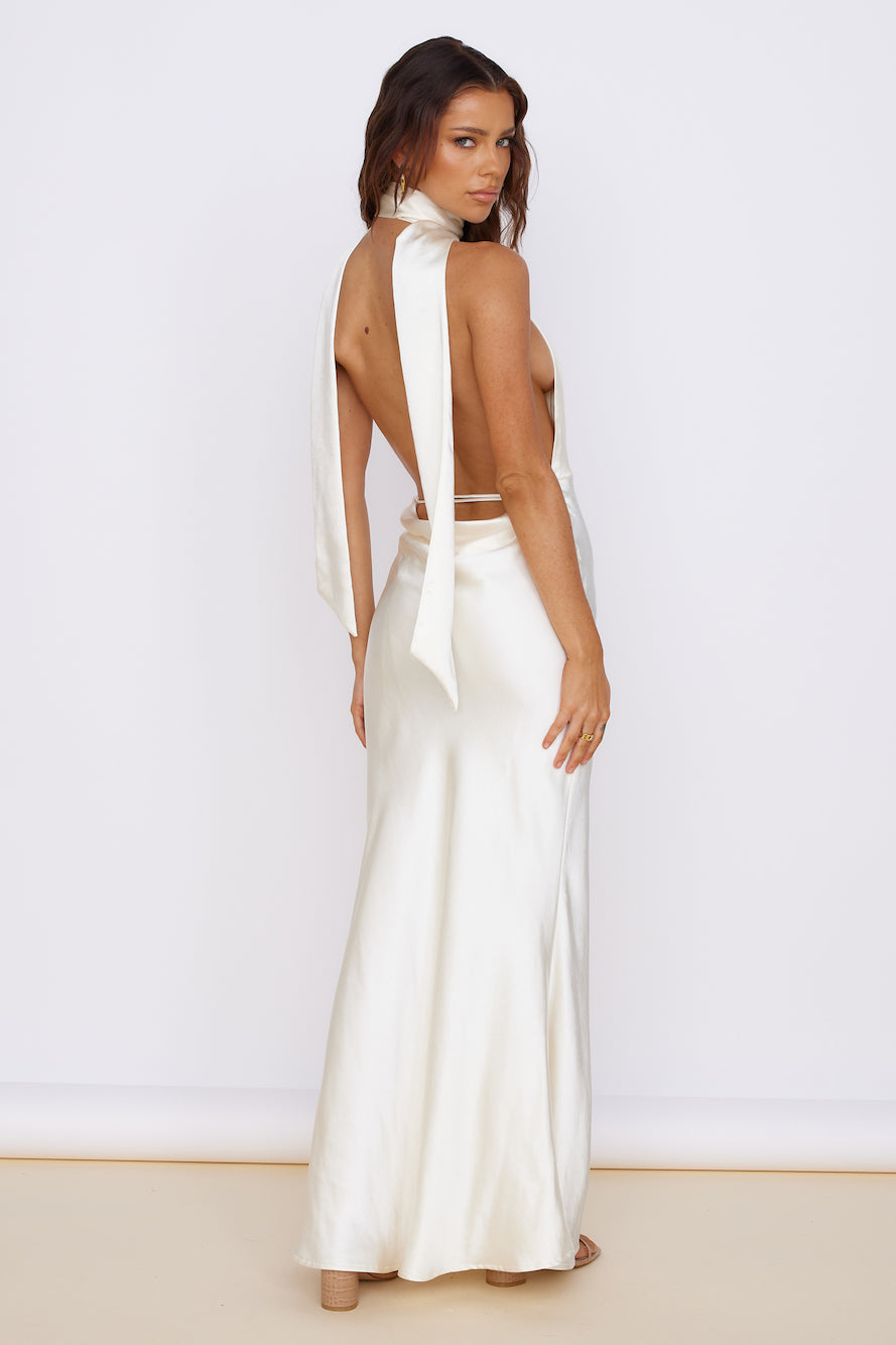 Enchanted Dreams Maxi Dress Cream