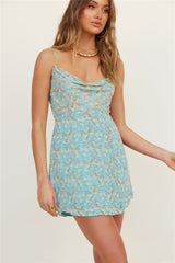 Unspoken Trust Dress Aqua