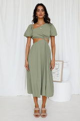 Scent Of Jasmine Maxi Dress Green