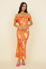 Night Of Dreams Maxi Dress Orange