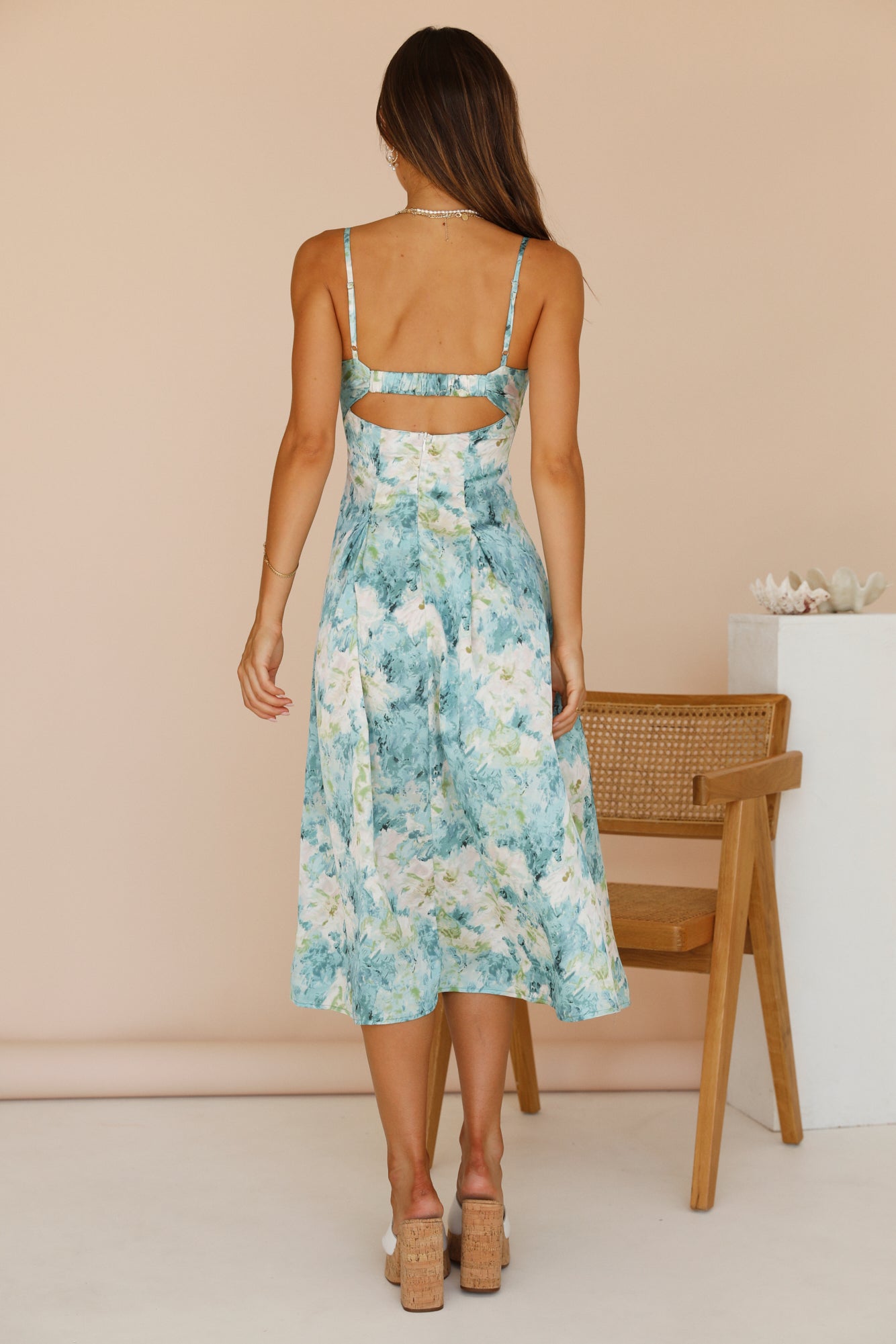 Lotus Lovers Maxi Dress Blue