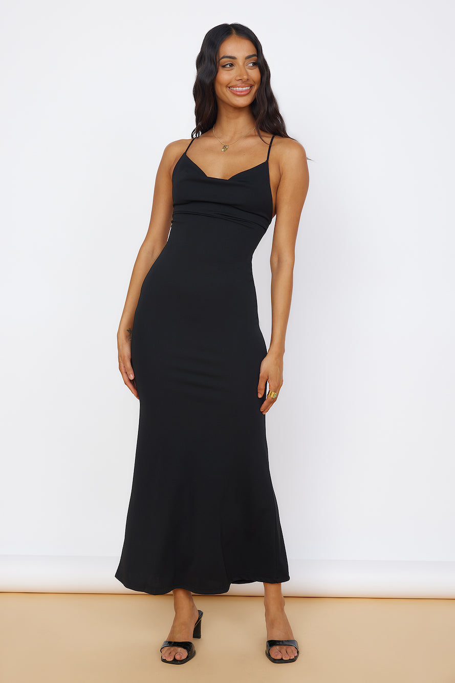 Pure Delight Maxi Dress Black