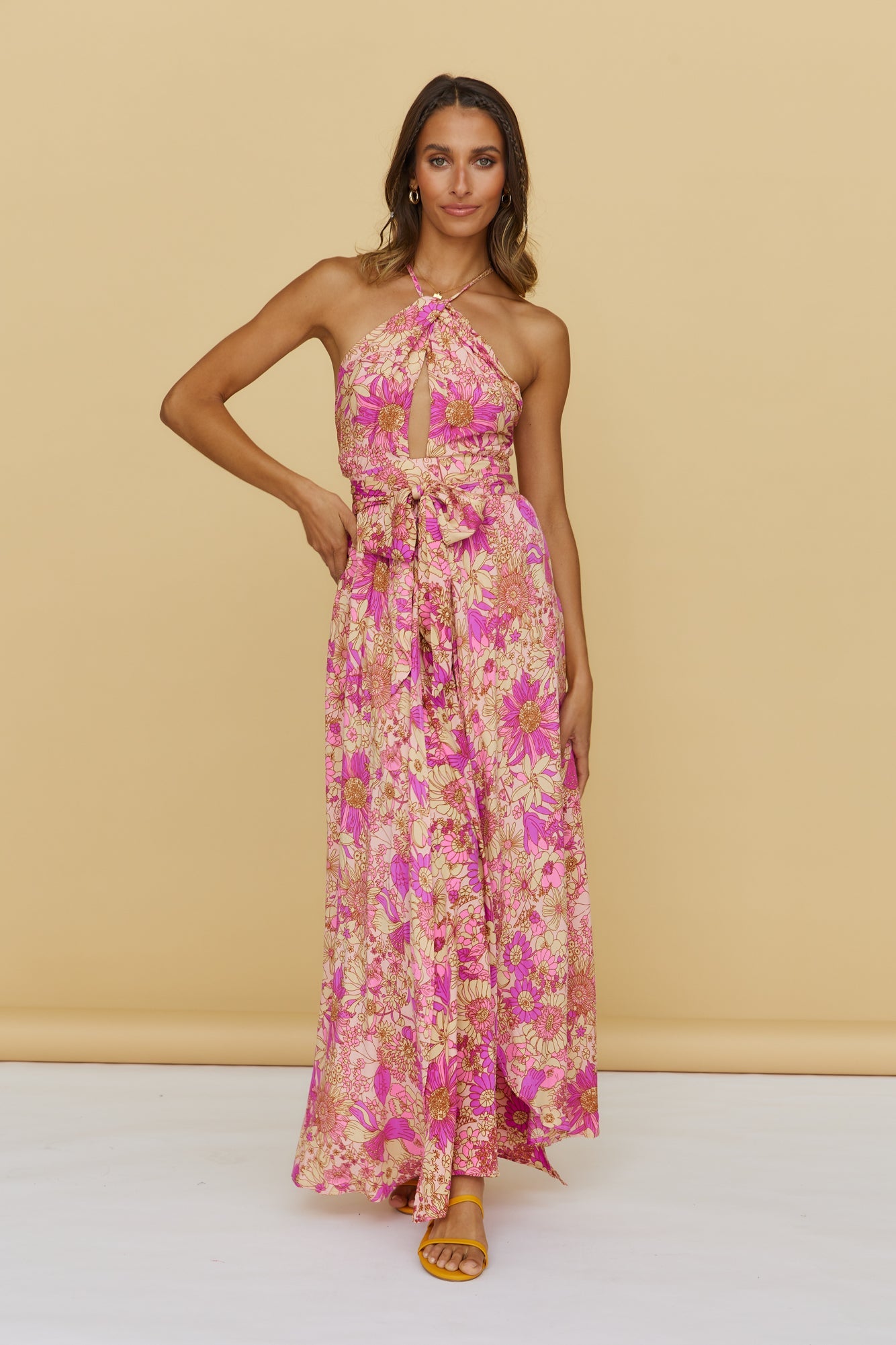 Sunset Shadows Maxi Dress Purple