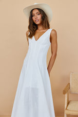 Open Meadows Maxi Dress White