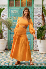 Cheery Maxi Dress Orange