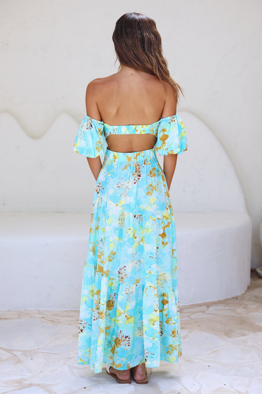 Dive Deeper Maxi Dress Green