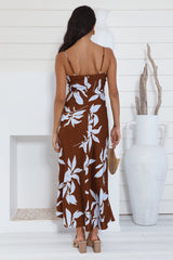 Replay This Look Maxi Dress Brown