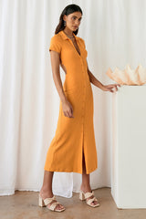 Going Slow Maxi Dress Orange