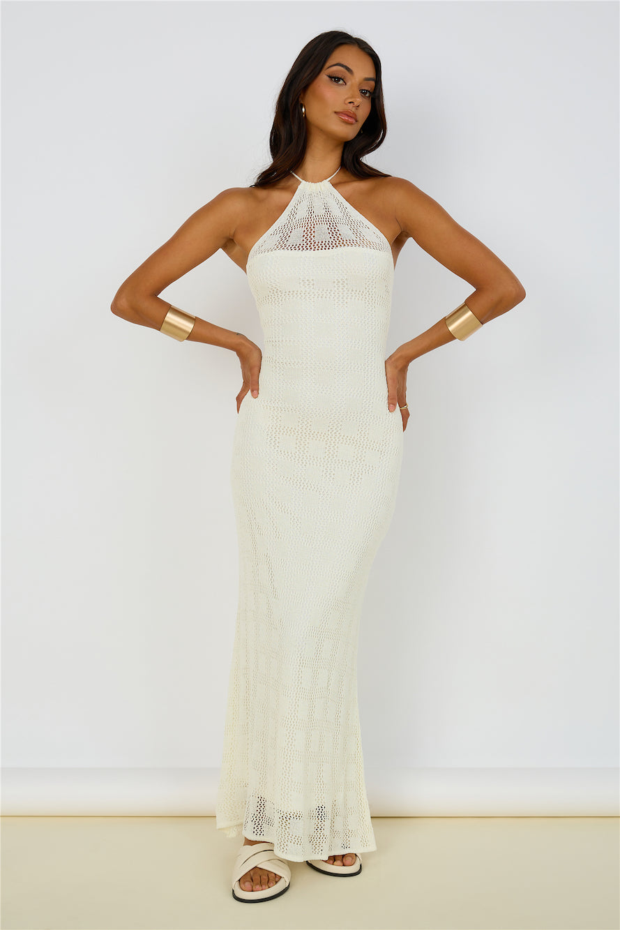 Kombucha Maxi Dress White