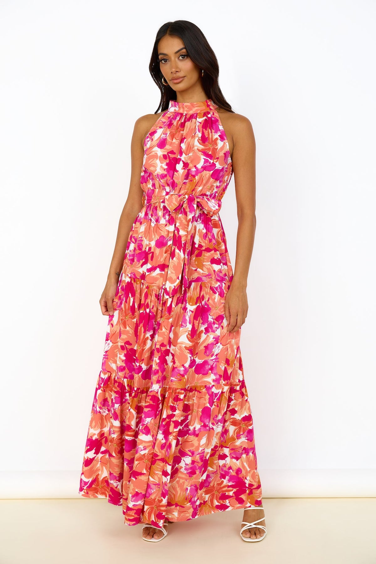 Peach Pie Maxi Dress Pink