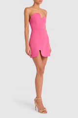 Strapless Puzzle Mini Dress