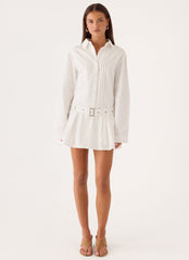 Calipso Shirt Dress - White
