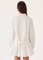 Calipso Shirt Dress - White