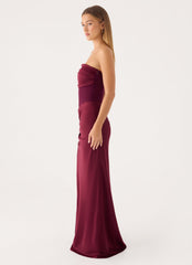 Charmaine Maxi Dress - Deep Maroon