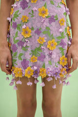 Tulle Pina Embroidered Mini Dress