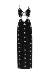 Velvet Deep Maxi Dress