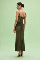 Sirena Mesh Maxi Dress
