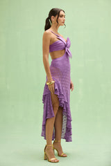 Sirena Mesh Flower Maxi Dress