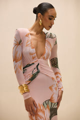Lotus Long Sleeve Maxi Dress