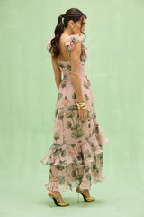 Lotus Corset Maxi Dress