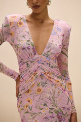Heather Plunge Maxi Dress