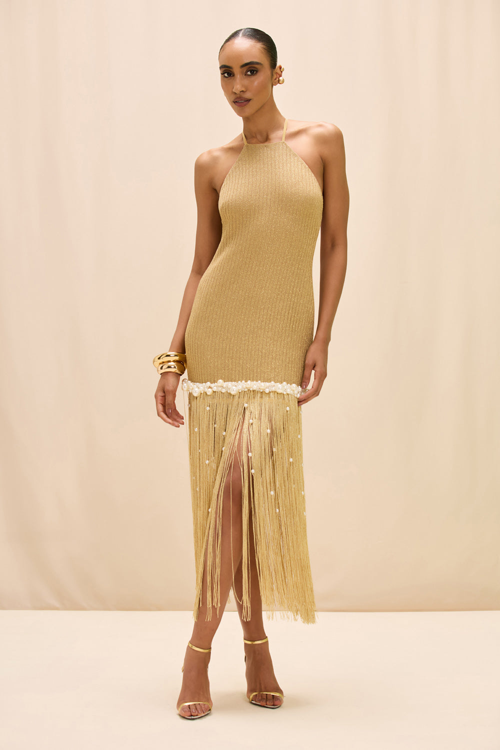 Aurea Crochet Midi Dress