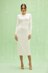 Taffeta Tarsila Flowers Midi Dress