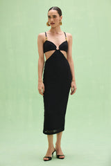 Frida Mesh Midi Dress