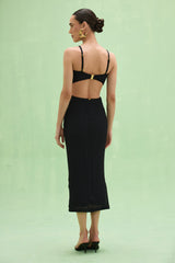 Frida Mesh Midi Dress