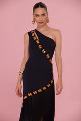 Delya Knit Cut-Out Midi Dress