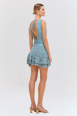 Flower Crochet Mini Dress